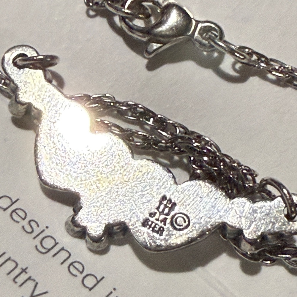 James Avery Retired Hearts and Flowers Sterling Silver Necklace EUC - Picture 2 of 10
